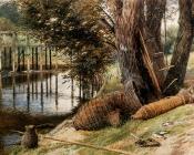 迈尔斯 伯基特 福斯特 : Eel Pots On The banks Of A River